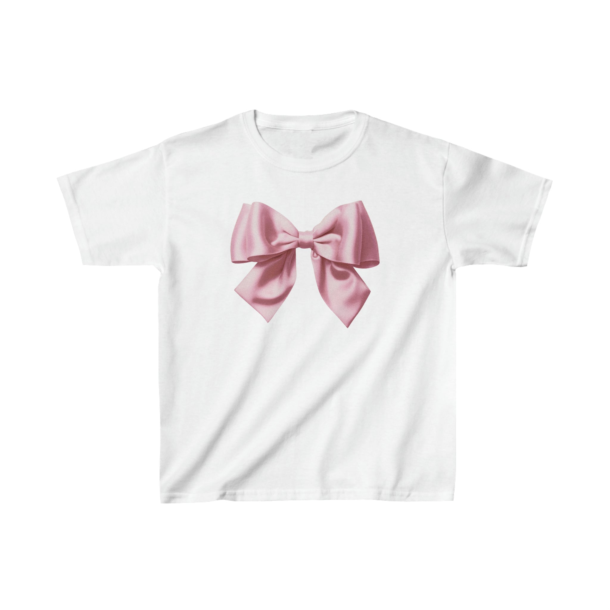 Pink Bow - baby tee