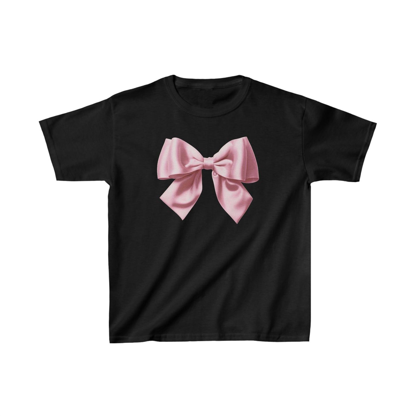 Pink Bow - baby tee